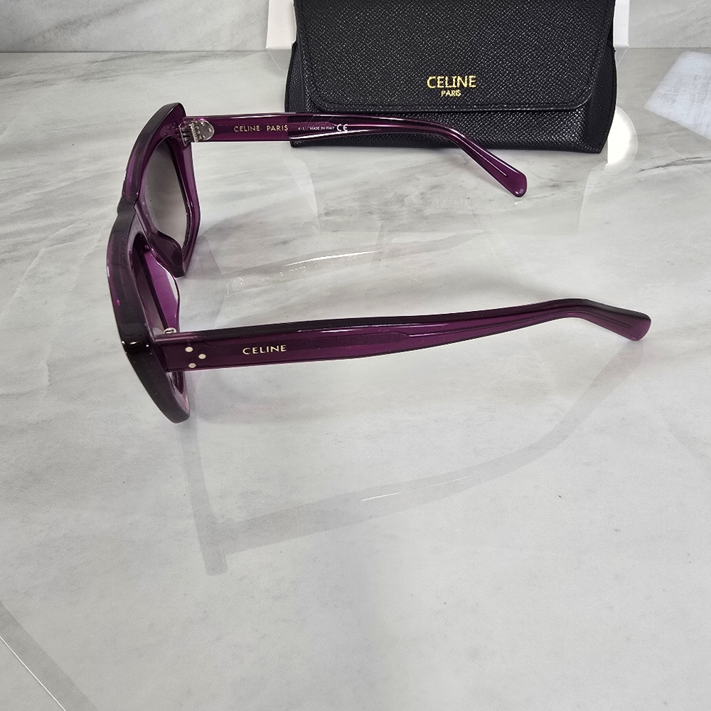 Celine Purple Cat-Eye Sunglasses - Picture 11 of 11